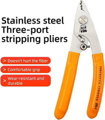 Stainless Steel Fiber Optical Three-mouthed Stripper Pliers