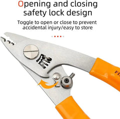 Stainless Steel Fiber Optical Three-mouthed Stripper Pliers - BonZon Glass Tools Shop