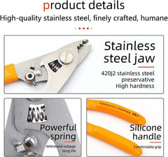 Stainless Steel Fiber Optical Three-mouthed Stripper Pliers - BonZon Glass Tools Shop