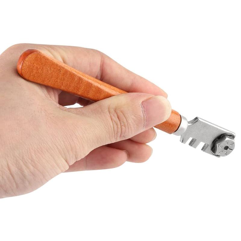 Six Wheels Glass Cutter with Wood Handle - BonZon Glass Tools Shop