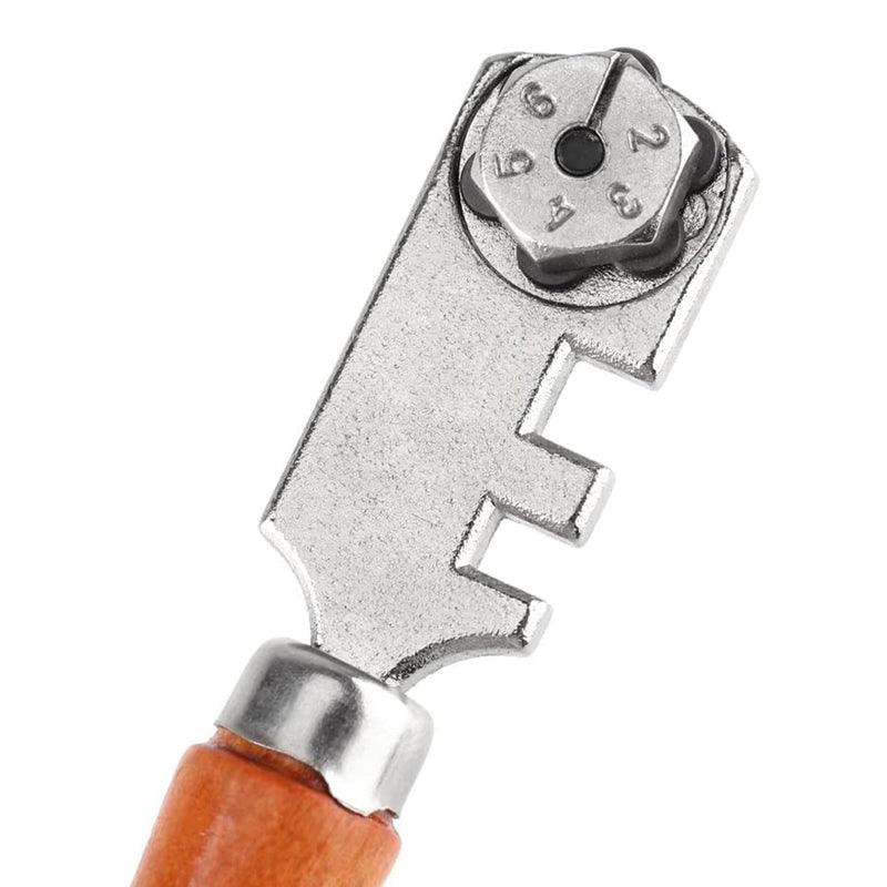 Six Wheels Glass Cutter with Wood Handle - BonZon Glass Tools Shop