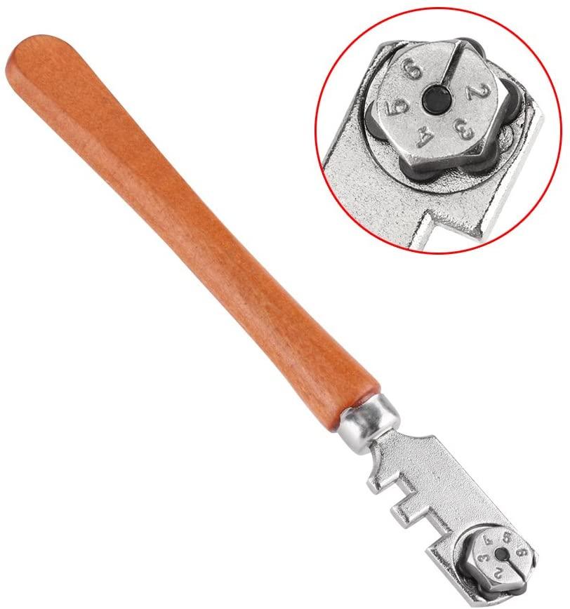 Six Wheels Glass Cutter with Wood Handle - BonZon Glass Tools Shop