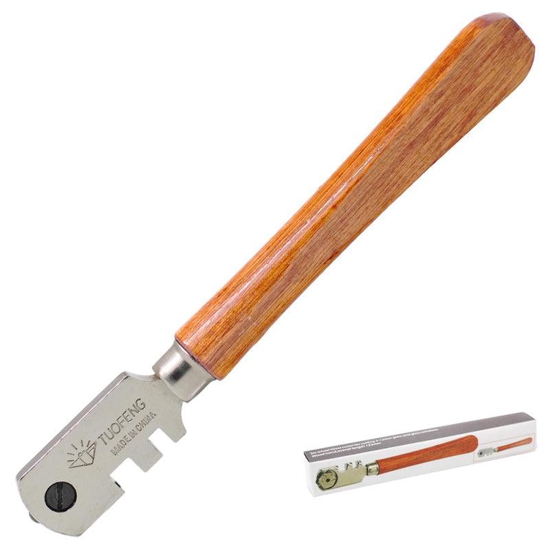 Six Wheels Glass Cutter with Wood Handle - BonZon Glass Tools Shop