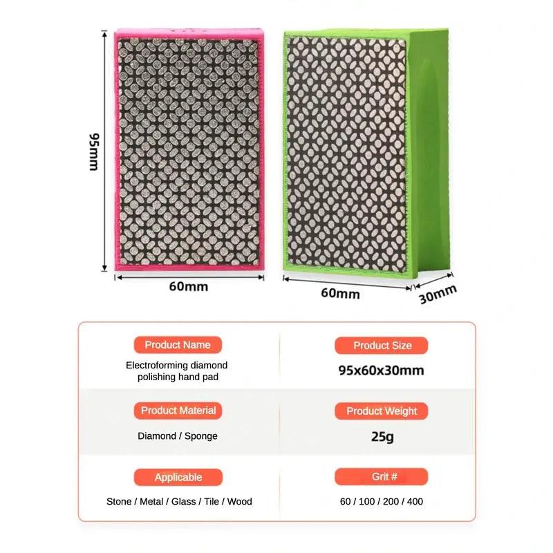 Diamond Polishing Hand Pad - BonZon Glass Tools Shop