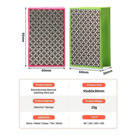 Diamond Polishing Hand Pad - BonZon Glass Tools Shop