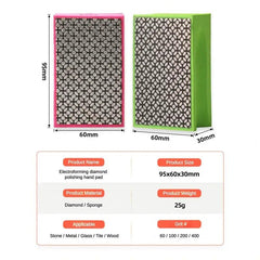 Diamond Polishing Hand Pad - BonZon Glass Tools Shop